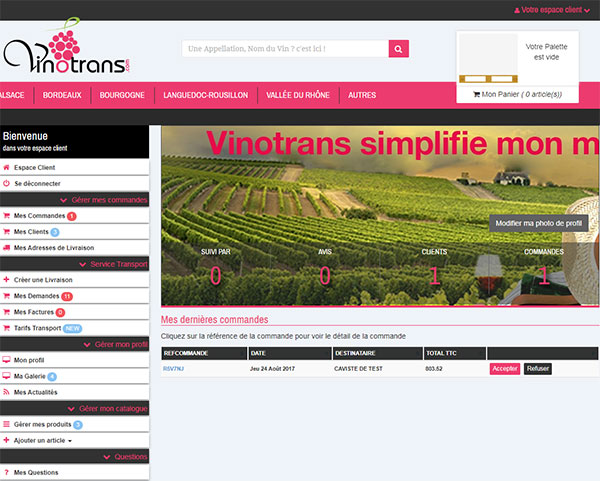 Compte client vinotrans.com